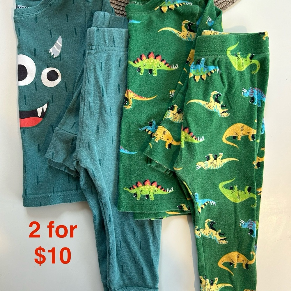Kids Dinosaur & Monster Pajama Sets